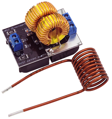 Low voltage induction heating board and coil