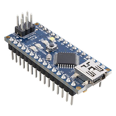 Arduino Nano board with USB cable
