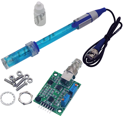 pH sensor module in liquids