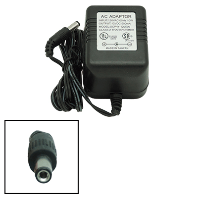 Adaptador 12 V 0.5 A centro negativo - Haga click en la imagen para cerrar