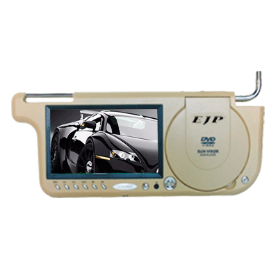 Visor with DVD player and 7" LCD screen