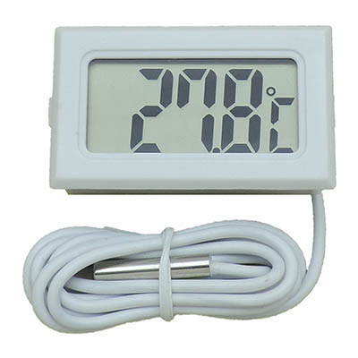 White digital thermometer - Click Image to Close