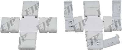 X shaped indoor joint for single-color LED strip 12 VDC