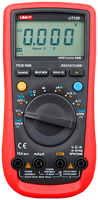 Portable digital multimeter for automotive application