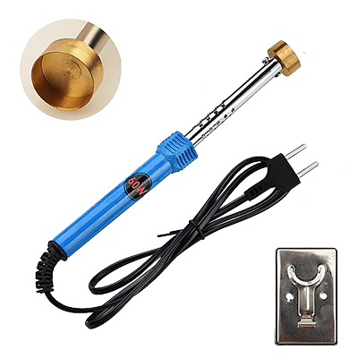 Soldering iron for drilling holes in reflector for TV backlight