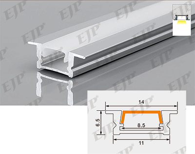 Recessed molding for LED strips
