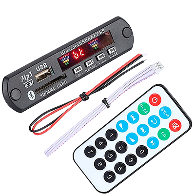 Módulo decodificador de audio con entrada bluetooth y auxiliar